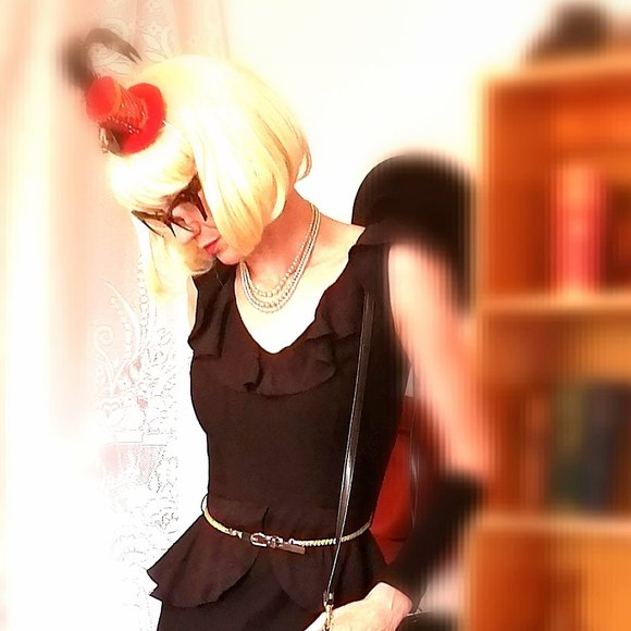 Stop Staring! Black Peplum Maxi Dress M - Picture 1 of 8